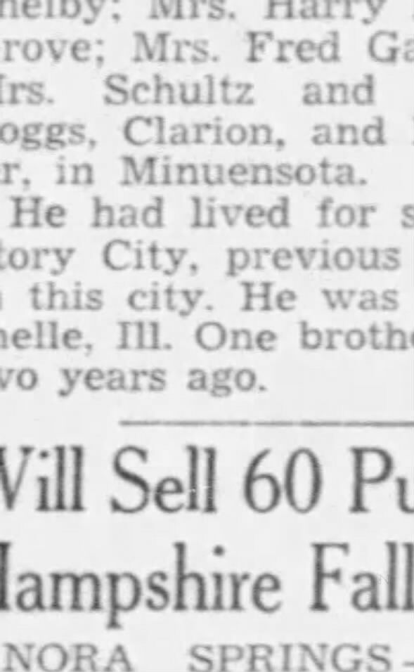 Clipping from Globe-Gazette